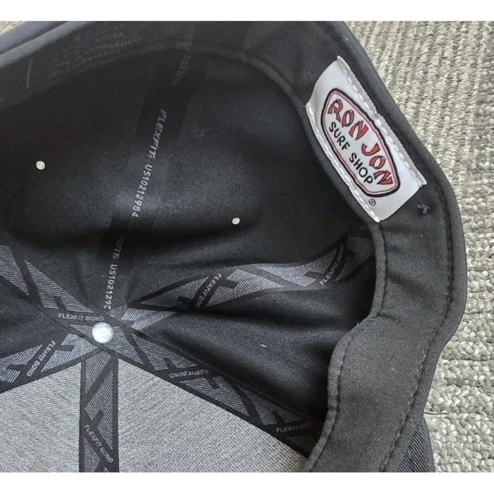 Ron Jon Surfboards Hat - Surf Shop FlexFit Beach Vibes Black S/M - Picture 4 of 6